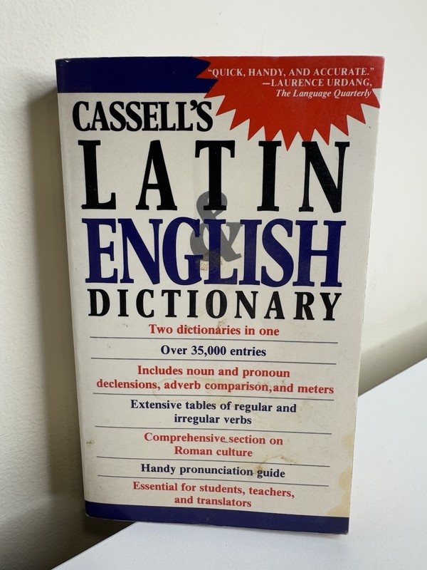 Cassell’s Concise Latin-English, English-Latin Dictionary by Simpson, D. P.