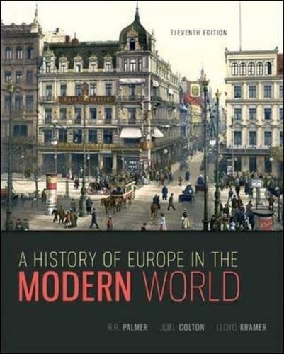 A HISTORY OF EUROPE IN THE MODERN WORLD By R. R. Palmer & Joel Colton **Mint**