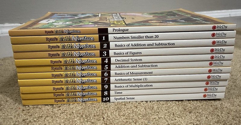 Ryan’s Math Adventures (prologue book & Vol. 1- 10)