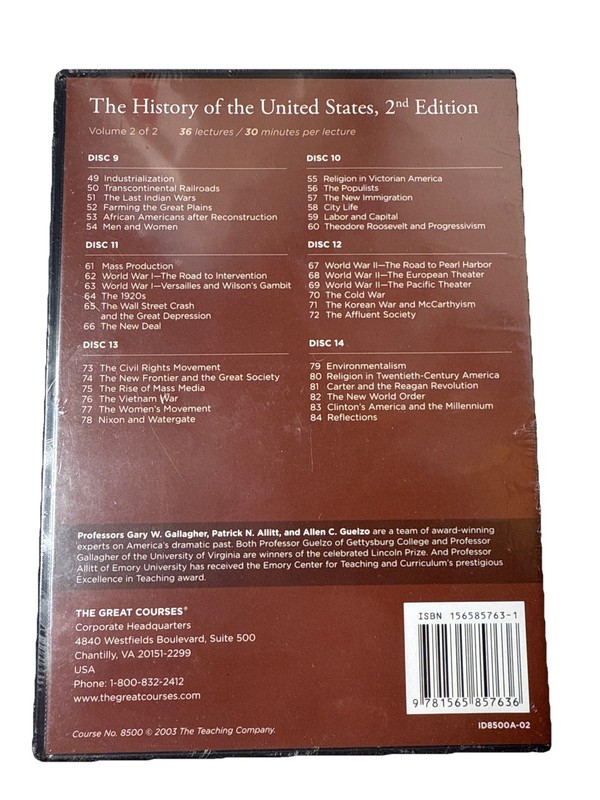 New The History of the United States 2nd Edition by Various Guidebook & DVD 2003 gallery