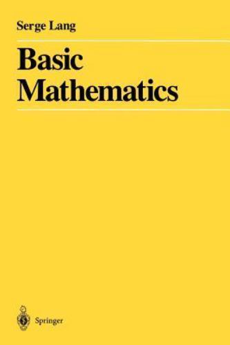 Basic Mathematics, Paperback by Lang, Serge, Brand New, Free shipping in the US