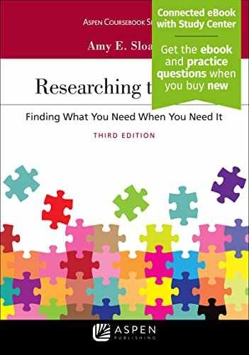 Researching the Law: Finding What You – Paperback, by Sloan Amy E. – Very Good j