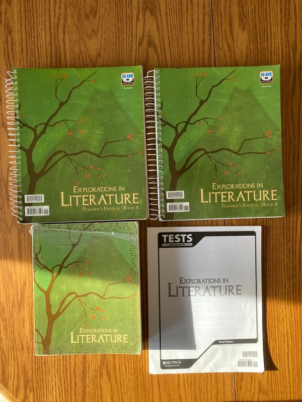 BJU Bob Jones 7th grade EXPLORATIONS IN LITERATURE SET with Tests