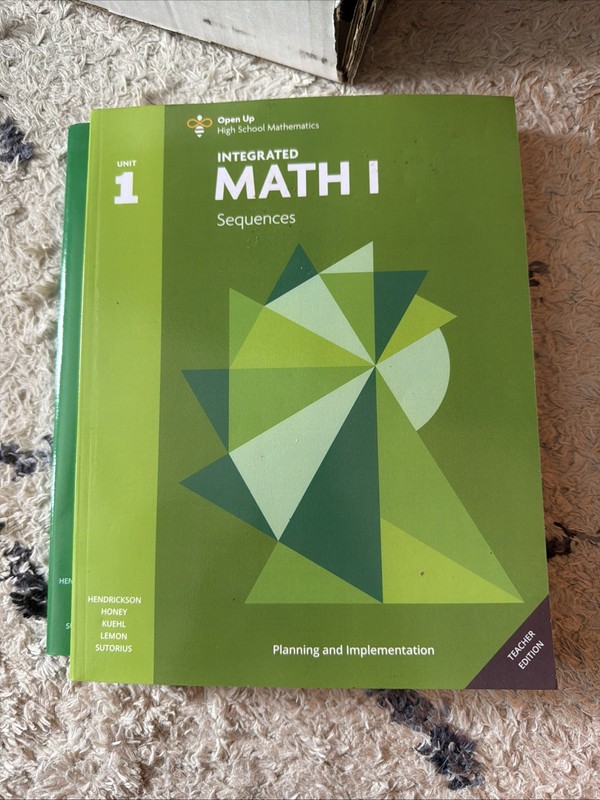 Open Up High School Mathematics Integrated Math 1 Teacher Edition COMPLETE gallery