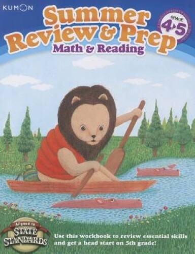 Kumon Summer Review & Prep Workbooks 4-5 – Paperback – VERY GOOD