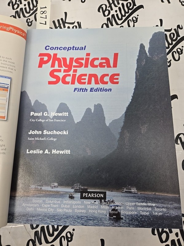 Conceptual Physical Science 5th Ed by Paul G. Hewitt Hardcover Textbook gallery