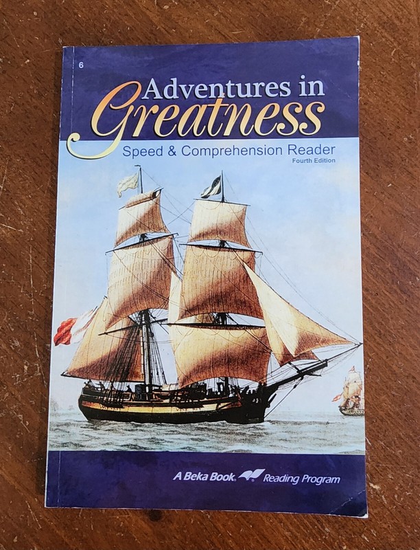 3331-3 * BRAND NEW, 6TH GRADE, ABEKA READER, ADVENTURES IN GREATNESS, 4TH ED