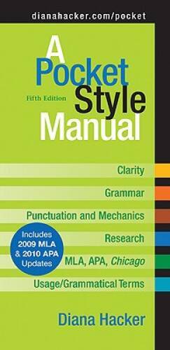 A Pocket Style Manual 5e with 2009 MLA – Spiral-bound – VERY GOOD
