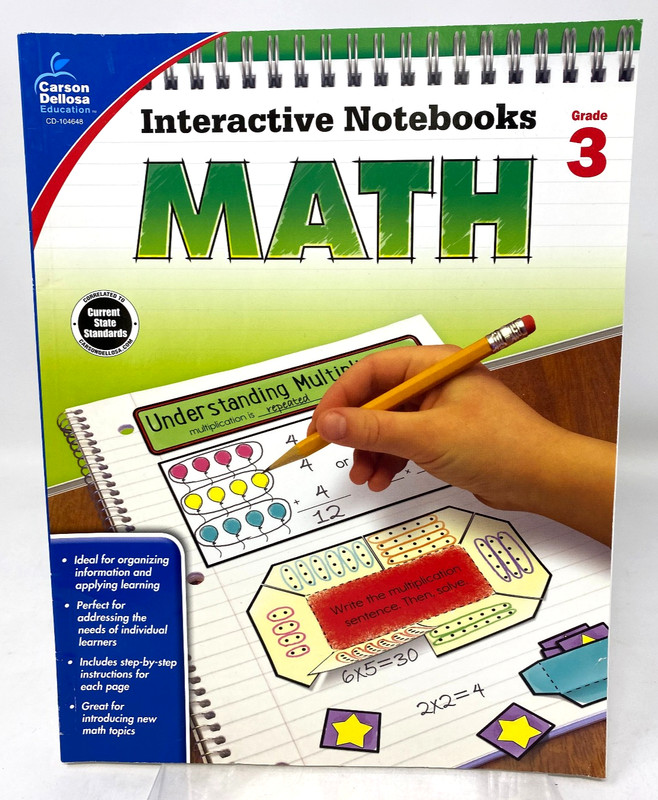 Interactive Notebooks Ser.: Math by Carson Dellosa Education 978-1-4838-2479-6