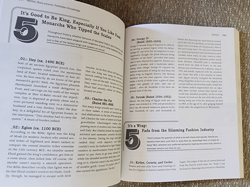 FORBIDDEN KNOWLEDGE : A Wickedly Smart Guide to History's NAUGHTIEST BITS pb gallery
