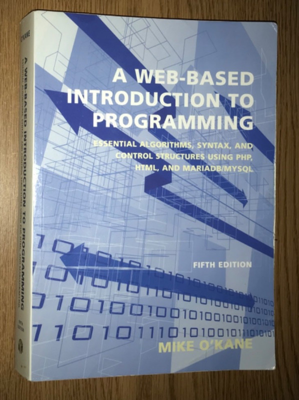 A WEB BASED INTRODUCTION TO PROGRAMMING BOOK ALGORITHMS SYNTAX ETC FIFTH EDITION