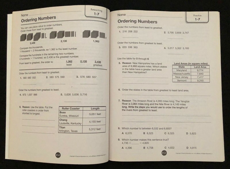 3rd Grade - TEACHER'S RESOURCE MASTERS (5 book set) (2012, Pearson) gallery