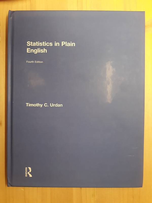 Statistics in Plain English by Urdan, Timothy C. Routledge