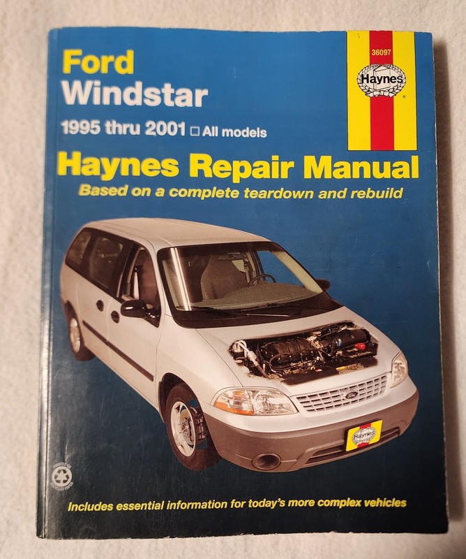 Haynes Repair Manual 36097 Ford Windstar 1995 – 2001 Service Maintenance VGC