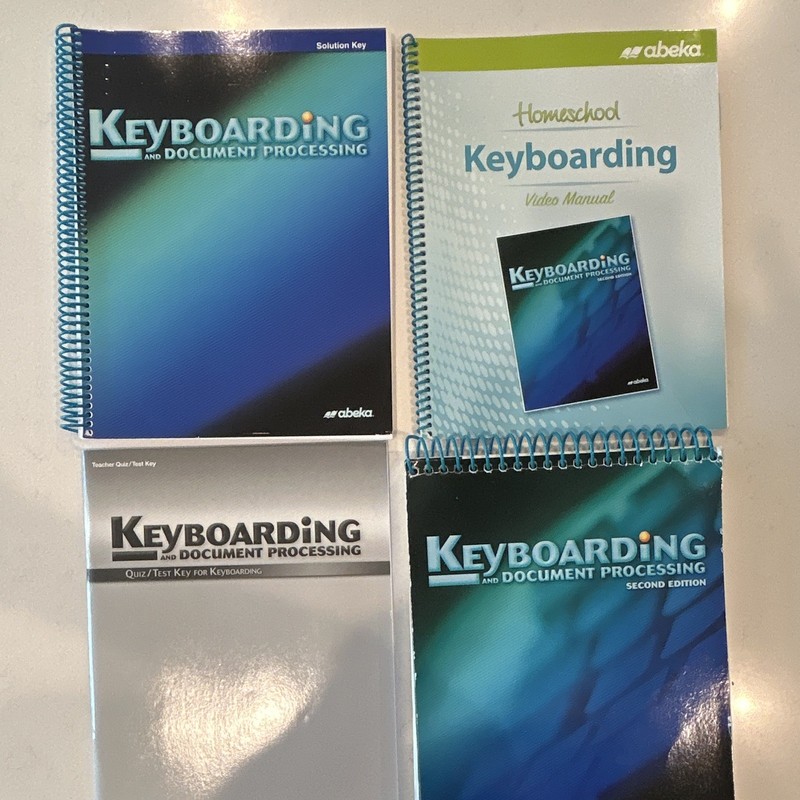 Abeka Keyboarding and Document Processing 2nd Ed Textbook w/ Solution Key