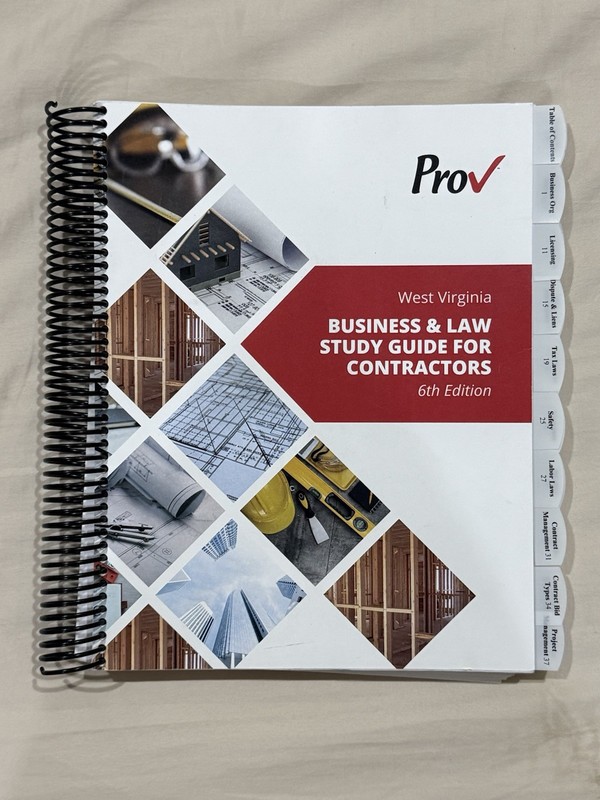Highlighted and Tabbed – West Virginia Business & Law Contractors, 6th ed