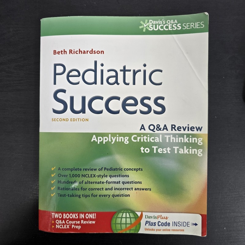 Pediatric Success 2nd Ed by Beth Richardson Q&A NCLEX Review (USED, READ NOTES)