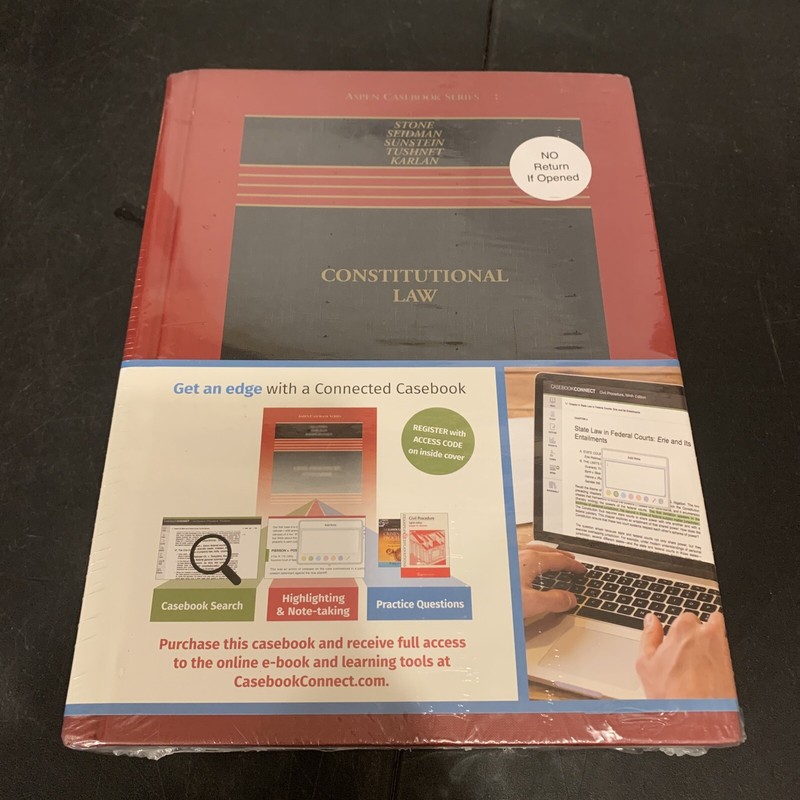 Constitutional Law [Connected Casebook] (Aspen Casebook) – Hardcover – Brand New