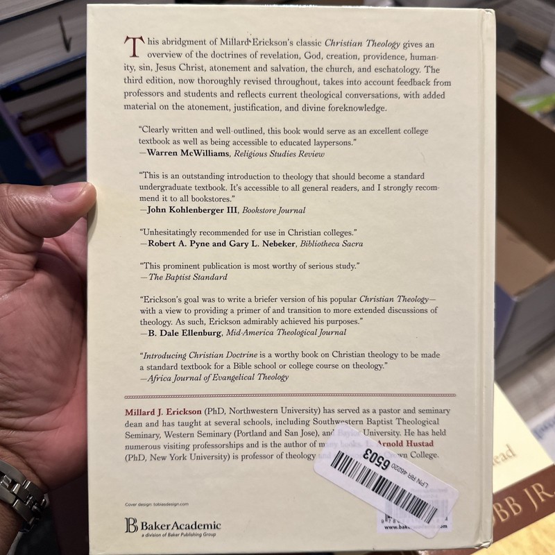 Introducing Christian Doctrine Hardcover Millard J. Erickson gallery