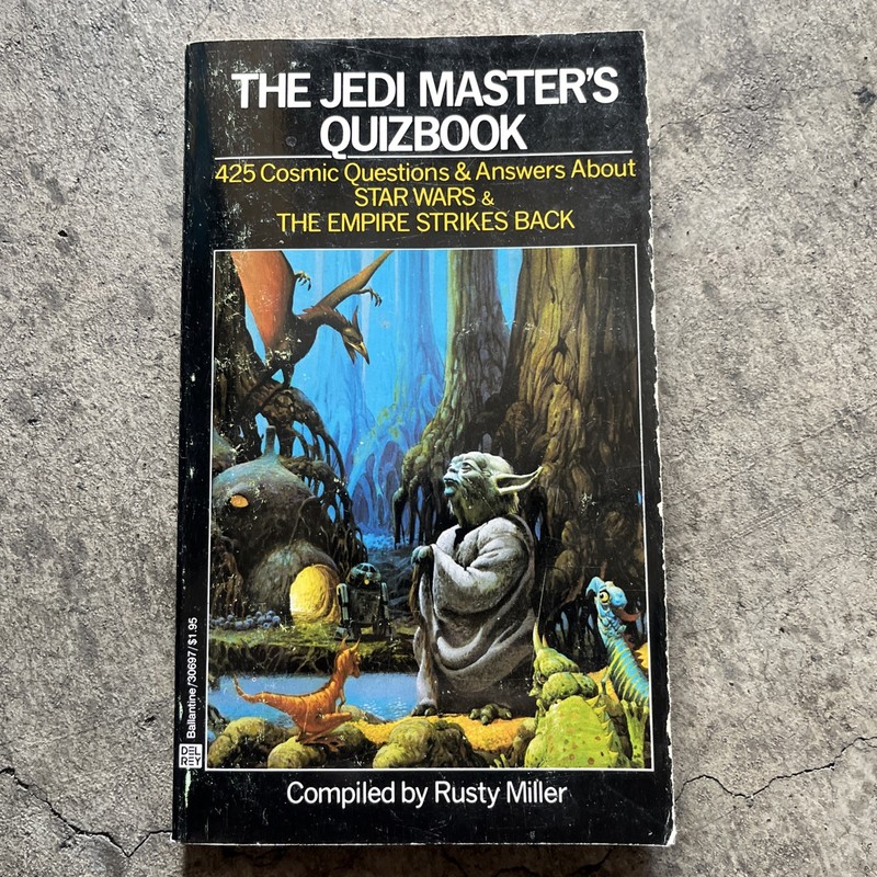 The Jedi Master’s Quizbook by Rusty Miller Star Wars Paperback (1982) 1st Print