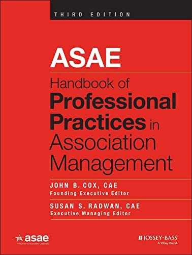 ASAE Handbook of Professional – Hardcover, by Cox John B.; – Very Good u