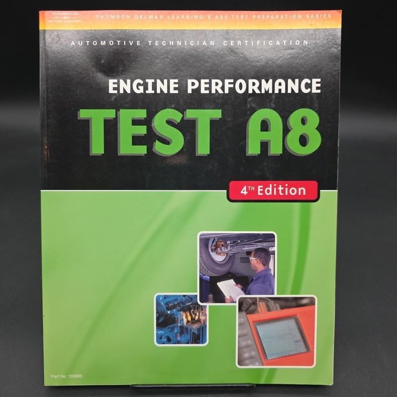 ASE Test Preparation A8 Engine Performance 4th edition Paperback like new