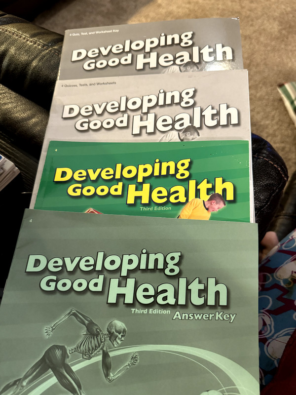 Abeka Developing Good Health – Set 3rd Edition – Lot of 4