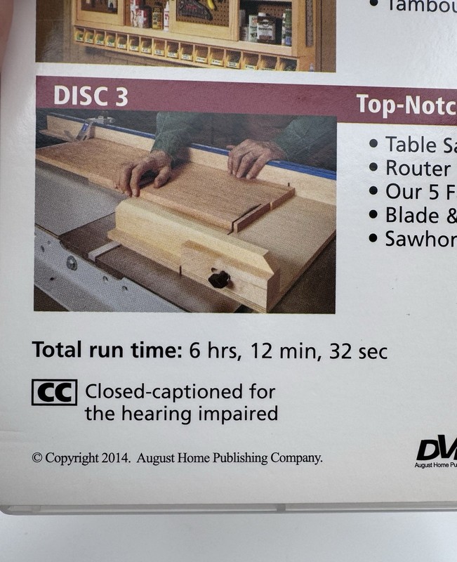 Woodsmith Woodworking Essentials 3 DVD Set 15 Shop Projects Bench Storage Jigs gallery