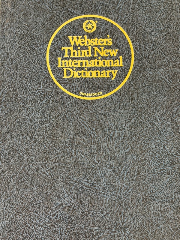 For Webster’s Third New International Dictionary Unabridged Edition Hardcover
