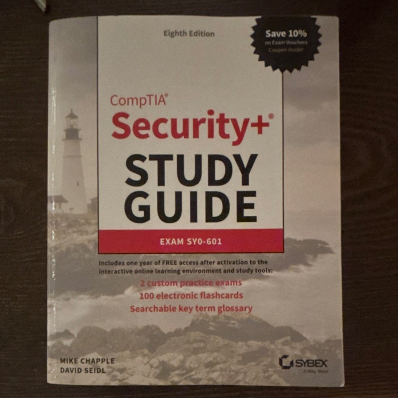 CompTIA Security+ Study Guide SYO-601 Eighth Edition by Chapple & Seidl Sybex