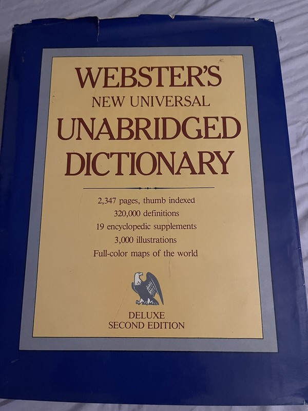 Webster’s New Universal Unabridged Dictionary Deluxe Second Edition -1983