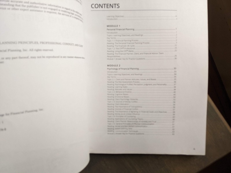 CFP Exam General Financial Planning Principles, Professional Conduct 2023 gallery