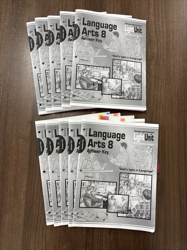 CLE Language Arts 8 Answer Key, Sunrise Edition 1-10; set of five