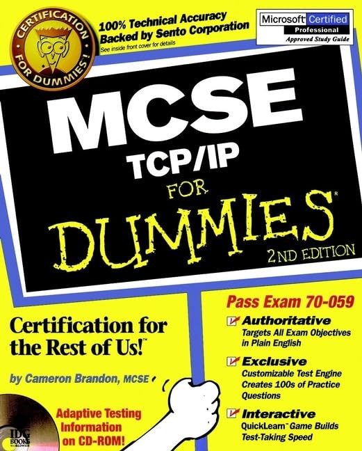 MCSE TCPIP For Dummies – VERY GOOD
