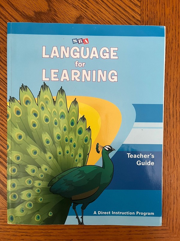 LANGUAGE FOR LEARNING SRA TEACHERS GUIDE GRADE LEVEL PREK KINDERGARTEN SCHOOL