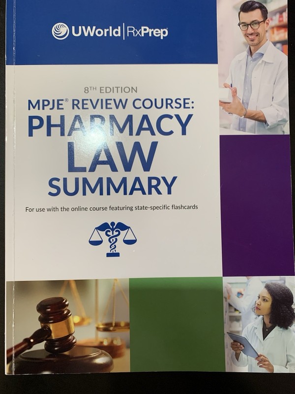 FEDERAL PHARAMCY LAW STUDY GUIDE MPJE® UWORLD RX PREP OREGON, ALL STATES