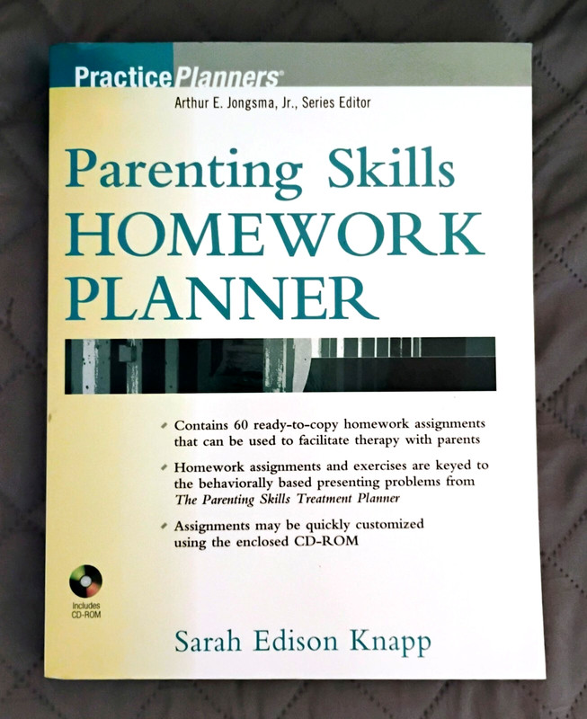 Parenting Skills Homework Planner by Sarah Knapp SC Wiley 2005 with CD