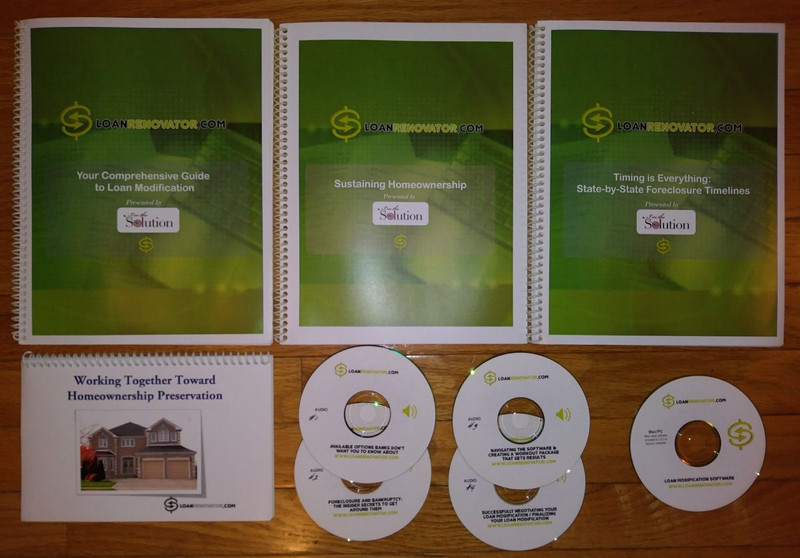 Loan Renovator, Loan Modification, Training, Manuals, Audio CDs, and Software