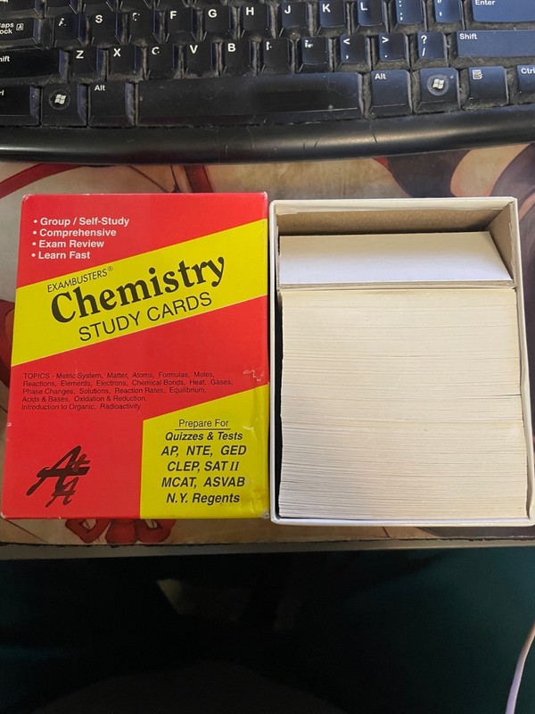 Exambusters: Chemistry Study Cards by Ace Academics, complete in box