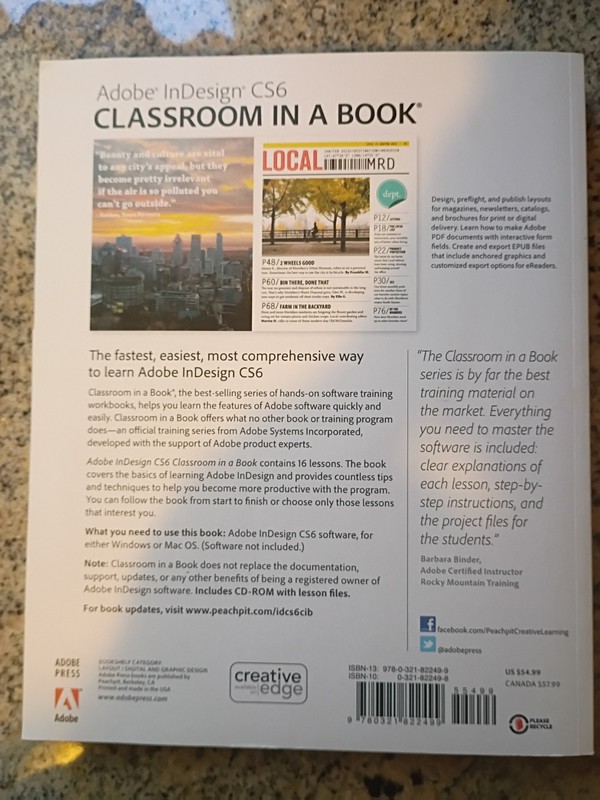 Adobe Indesign CS6 Classroom in a Book with CD-ROM gallery