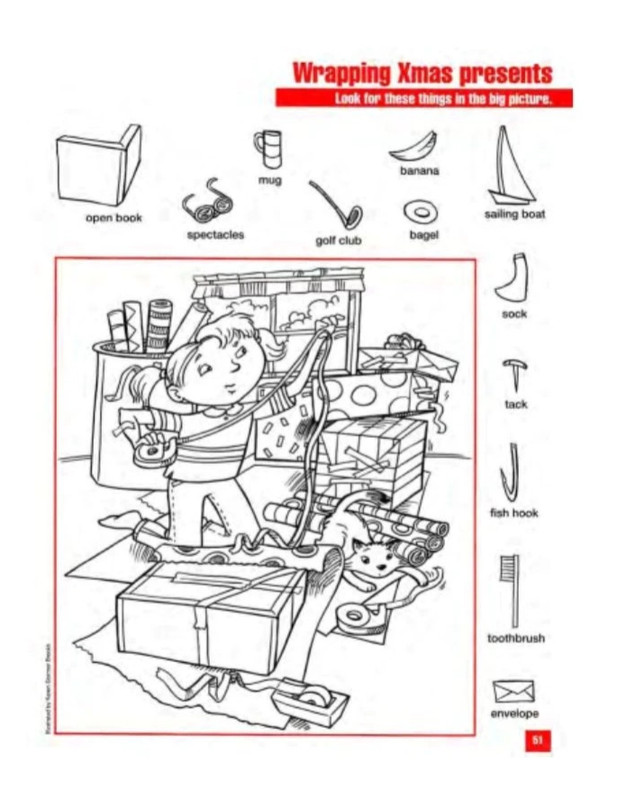 Hidden Pictures (with answer) 4 sets 264 pages - kids activities seek & find gallery