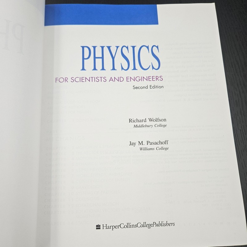 Physics, Second Edition, Richard Wolfson,Jay M. Pasachoff, 1995 gallery