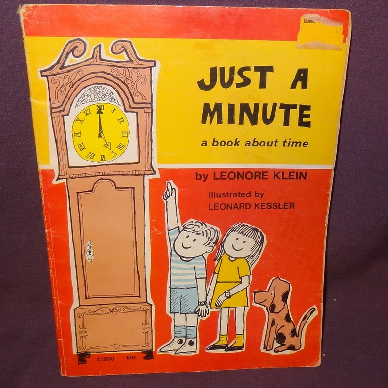 Just a Minute a Book About Time Leonore Klein Education School Home Pre-School