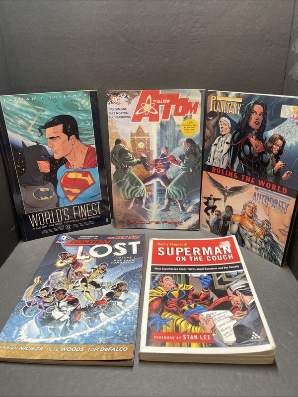 TPB Lot: Superman, Batman, Atom, Legion Lost, Worlds Finest Trade Paperback