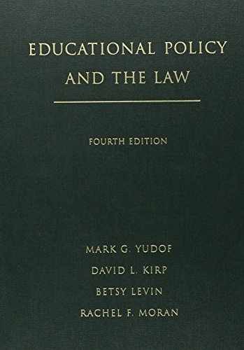Educational Policy and the Law – Hardcover, by Yudof Mark G.; Kirp – Very Good