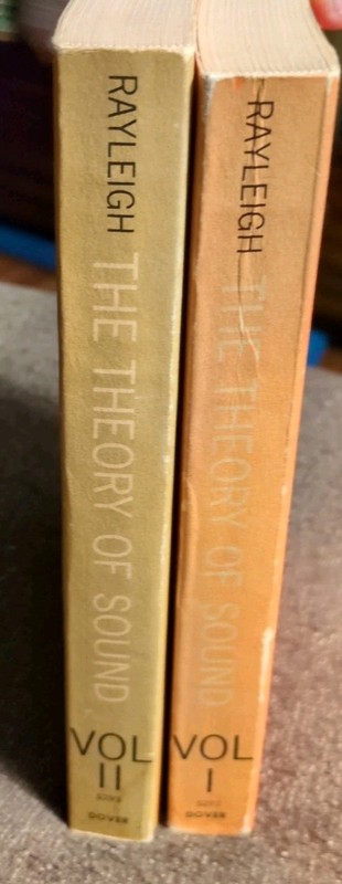 The Theory of Sound Vol. I & II by J.W.S. Rayleigh – 1945 Dover 2-Volume Set Lib gallery