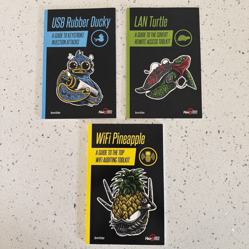 Hak5 Gear Guide Book Series: Set of 3 First Print Paperback Books Darren Kitchen