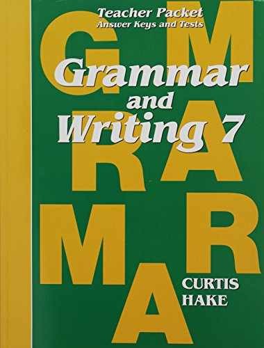 Grammar & Writing Teacher Packet Grade – Paperback, by Steck-Vaughn – Very Good