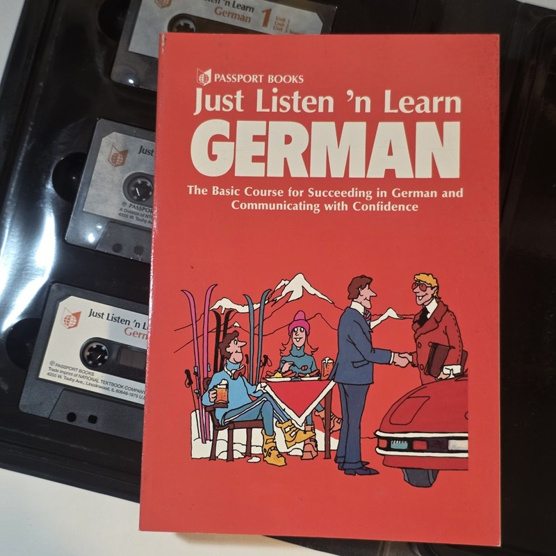 Just Listen 'N' Learn - GERMAN contains 3 Cassettes & 1 Paperback 2nd Ed gallery