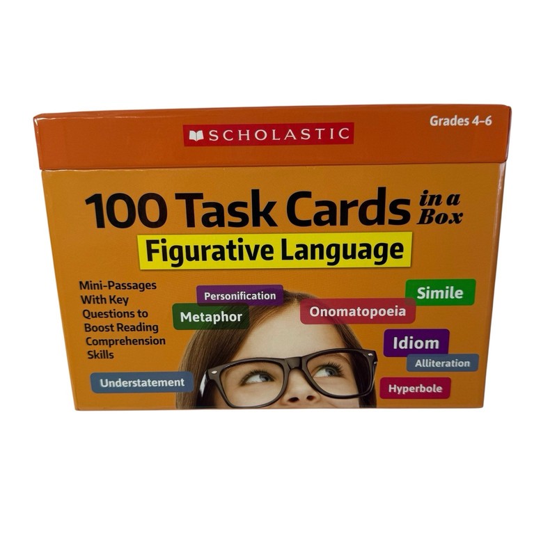100 Task Cards in a Box: Figurative Language Mini-Passages with Key Questions